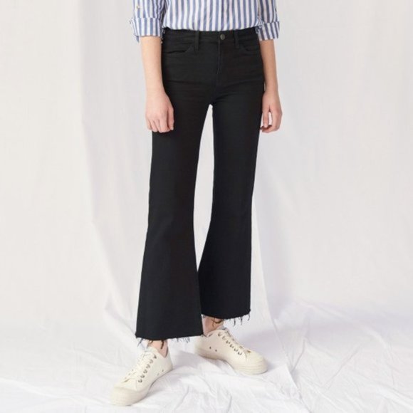 Anthropologie M.i.H High Rise Black Wide Leg Jeans NWT - Picture 1 of 9